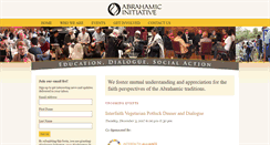 Desktop Screenshot of abrahamicinitiative.org